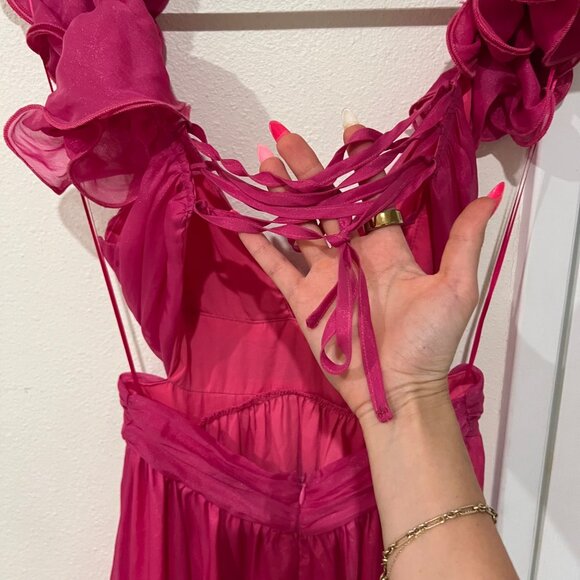 Petal & Pup Bonito Midi Dress in Berry Size Small NWOT - Picture 6 of 9